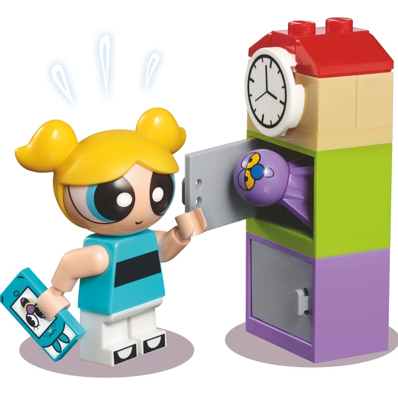 Powerpuff Girls Mini Set Di Gioco Assortito: Gioielleria Di Mojo Jojo O Scuola Di Principessa Morbucks, Con Personaggio 5 Cm