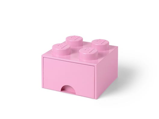 LEGO 5006173 - 4-knops opbevaringsklods med skuffe – lyslilla