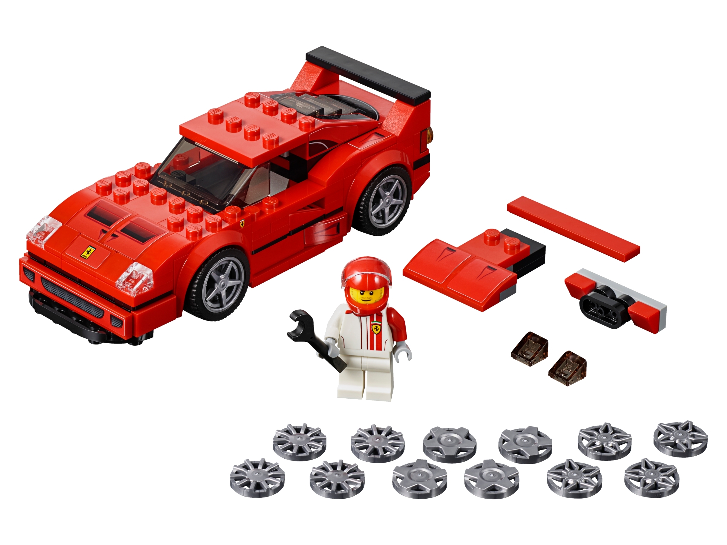198 Pieces 2019 LEGO Speed Champions Ferrari F40 Competizione 75890 Building Kit 