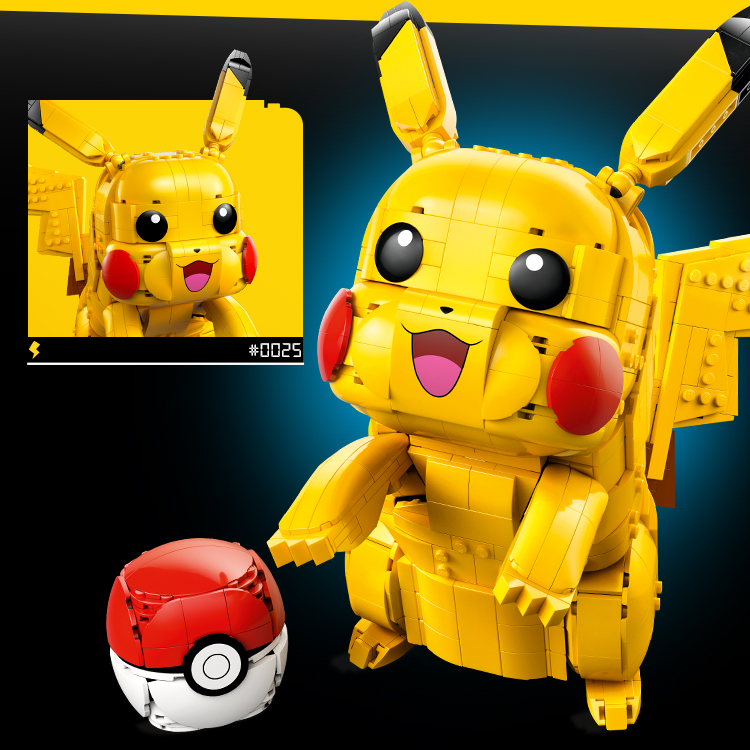 Pikachu and Poké Ball 72152 | Pokémon | Buy online at the Official
