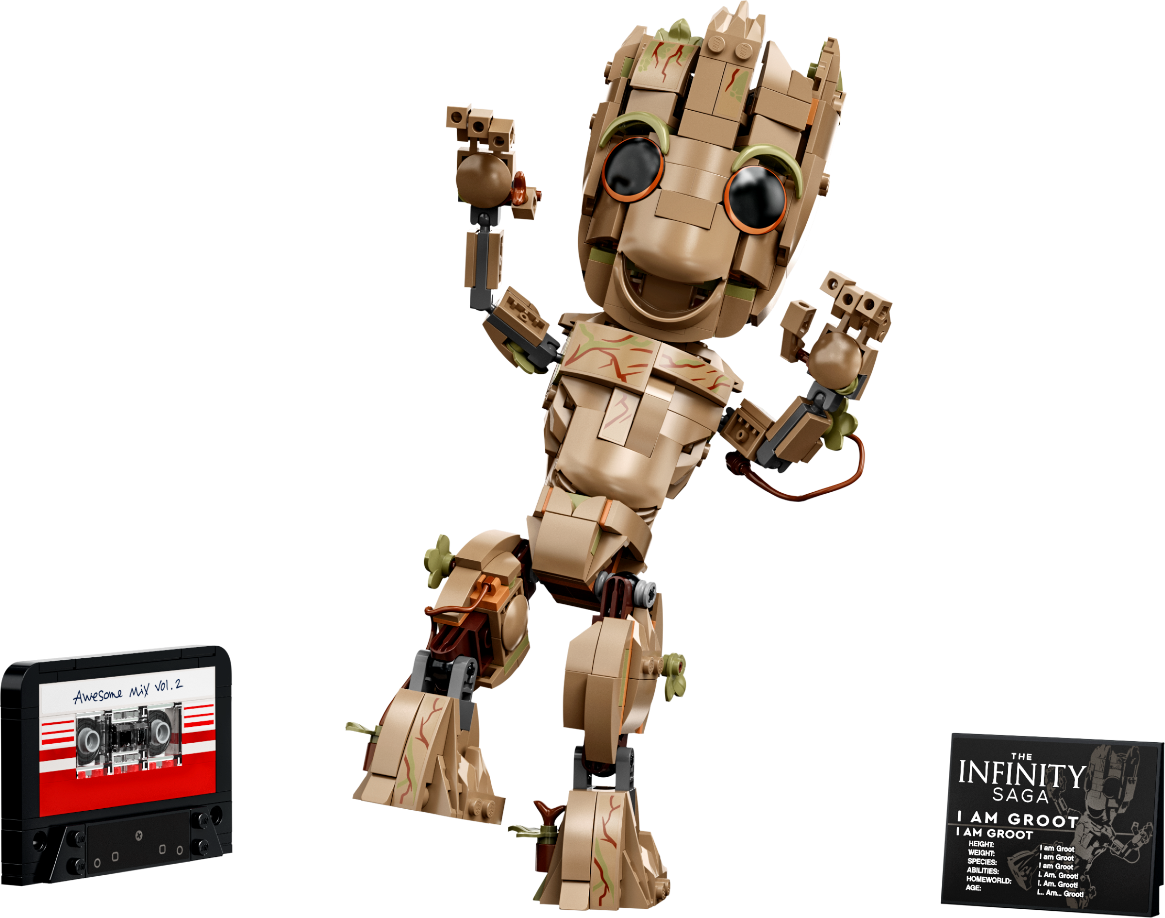 LEGO The Infinity Saga: Marvel Baby Groot & Iron Man Co-Pack - 2 in 1,  Instruction Manual included