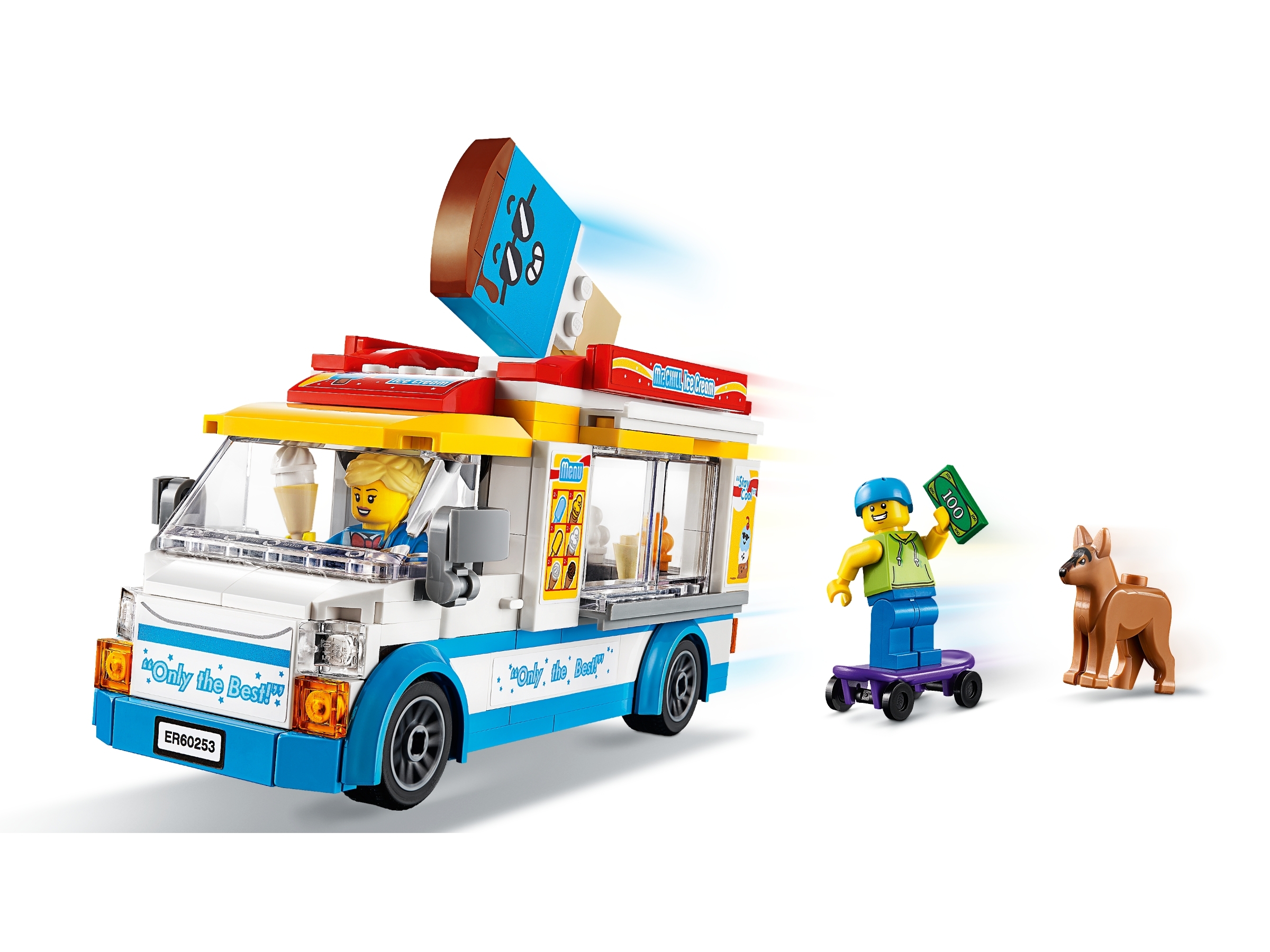 embolsado Lego City Ice Cream Vendor Disfraz Guy Minifigura desde 60328