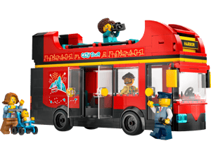 Le bus rouge à deux étages