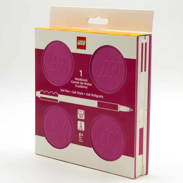 LEGO 5009063 Carnet avec verrou et stylo à encre gel – Violet — visuel 2 sur 5