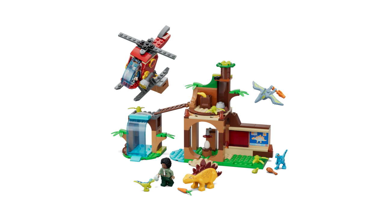 Velociraptor, Stegosaurus & Pteranodon Rescue 77981 | Jurassic