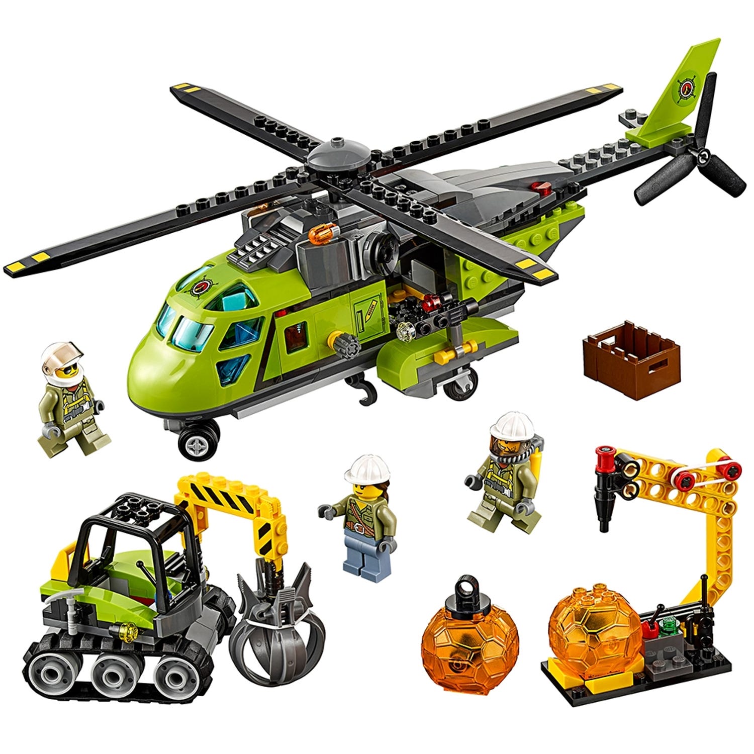 Vulkan forsyningshelikopter 60123 City | Officiel LEGO® Shop DK