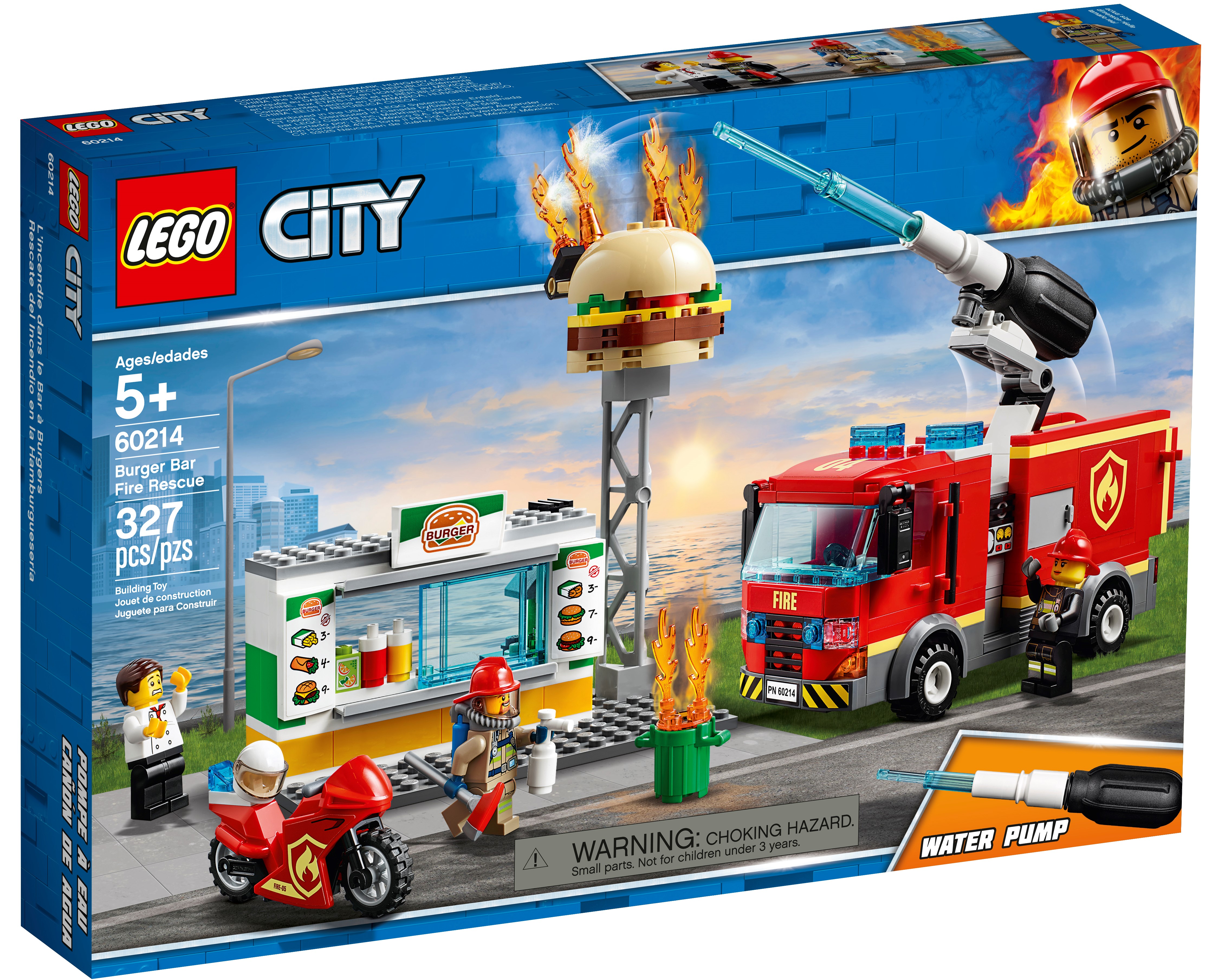 Burger Fire Rescue 60214 | City | Buy online at LEGO® Shop US