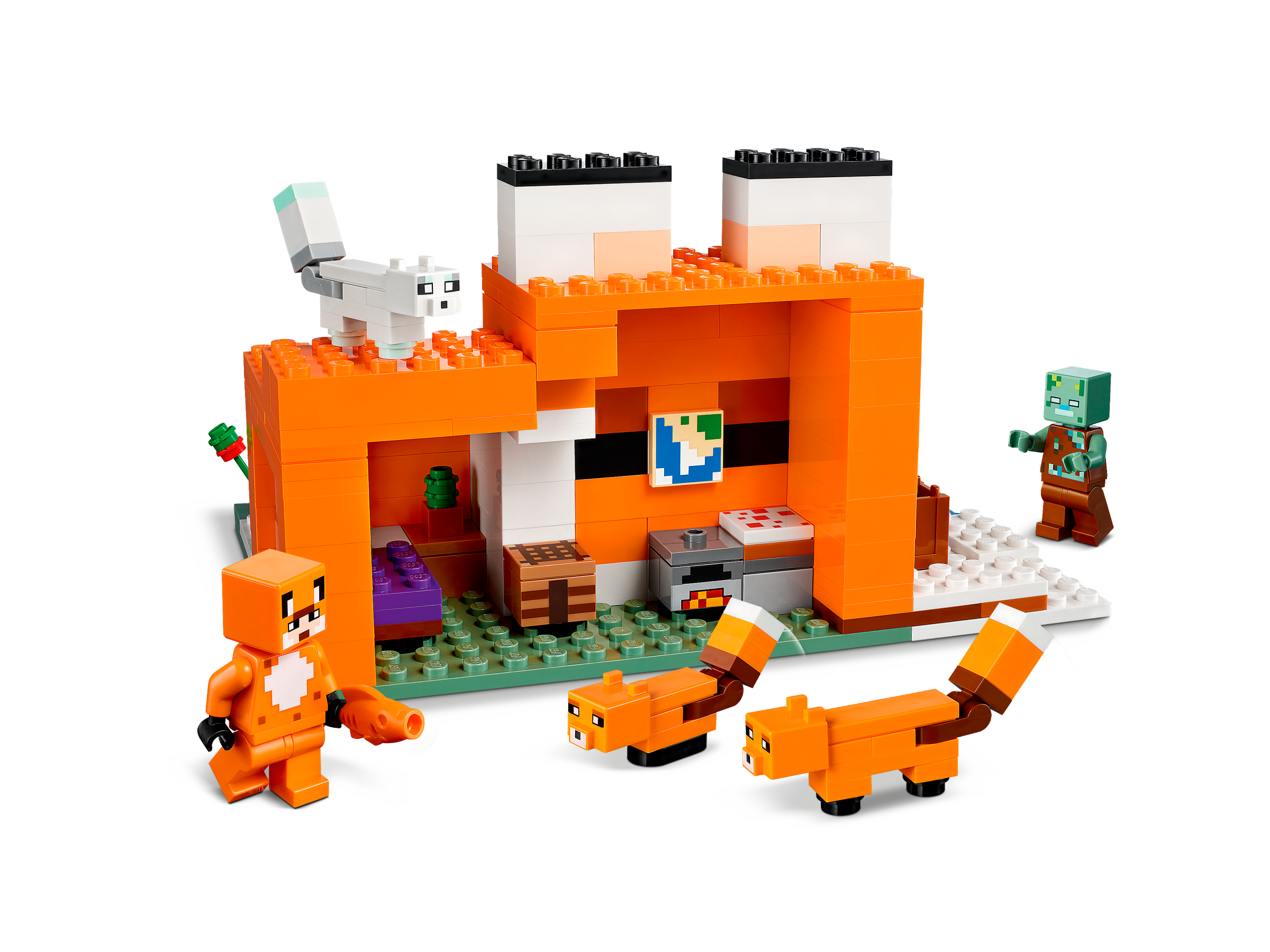 21178 LEGO Minecraft The Fox Lodge with Zombie Minifigure 193 Pieces Age 8+ 