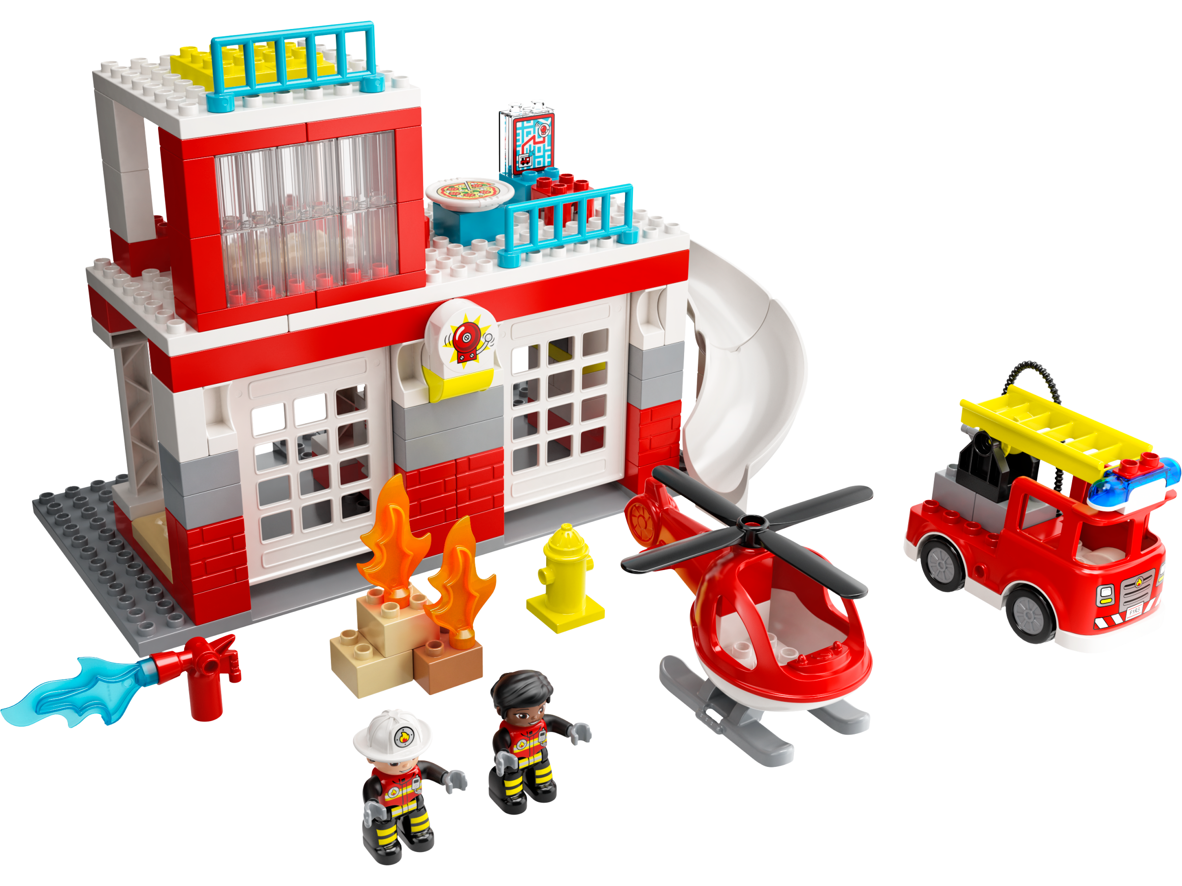 mandskab Athletic lave mad Fire Station & Helicopter 10970 | DUPLO® | Buy online at the Official LEGO®  Shop US
