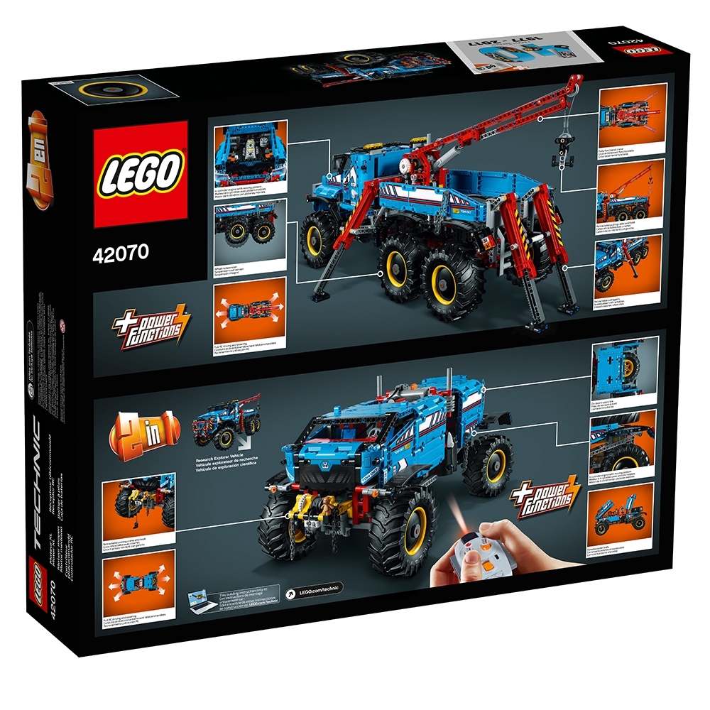 Aftensmad grænseflade Gætte 6x6 All Terrain Tow Truck 42070 | Technic™ | Buy online at the Official LEGO®  Shop US
