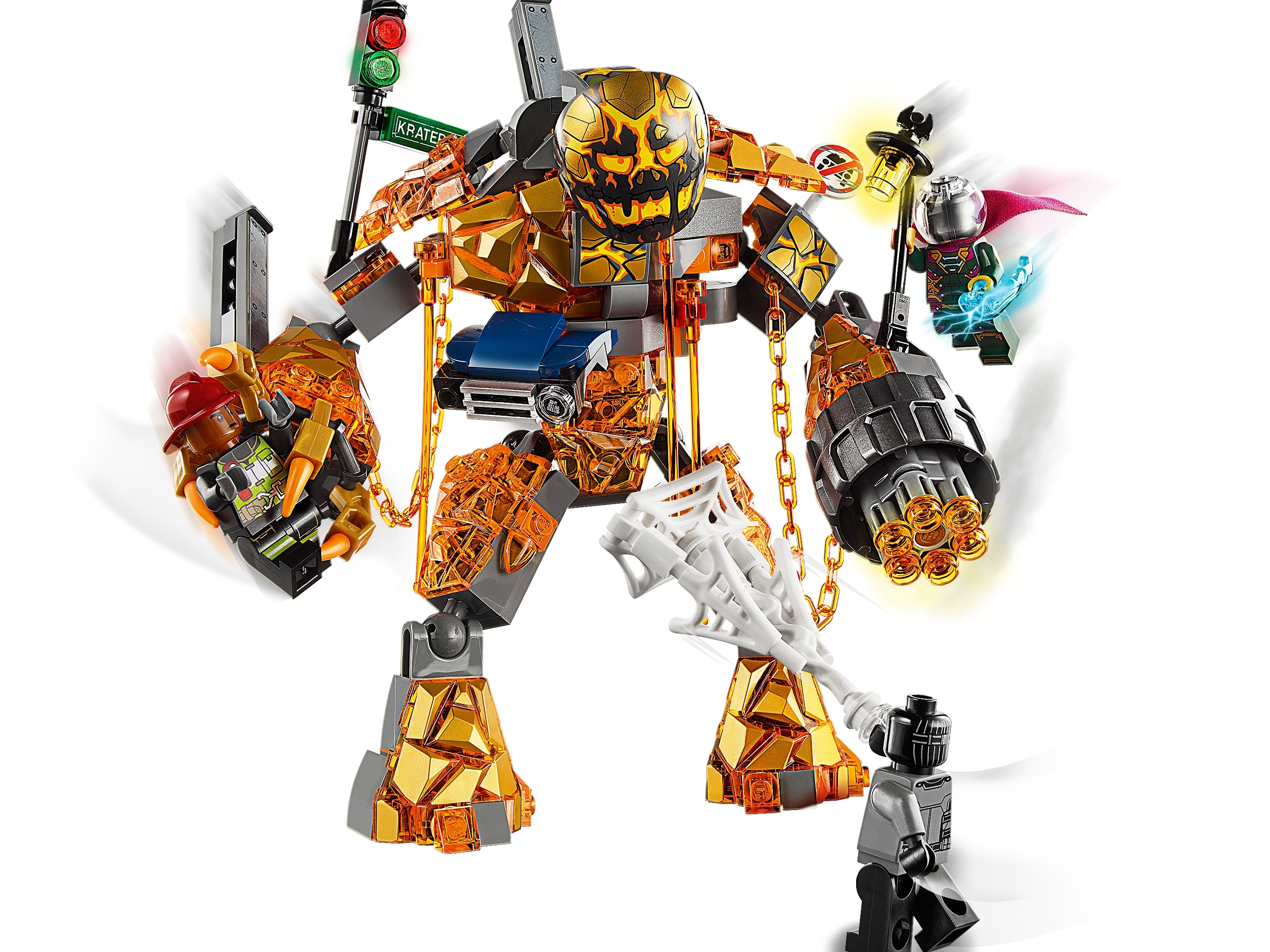 Lego Spider-Man fern der Heimat Stealth Anzug Minifigur 76128-Marvel Superhelden 
