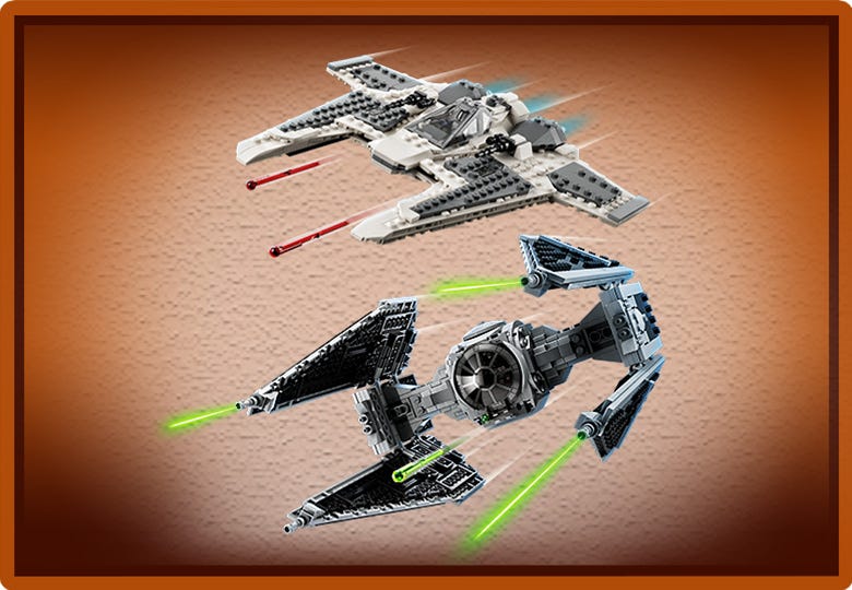 Mandalorian Fang Fighter TIE Interceptor™ 75348 Star Wars