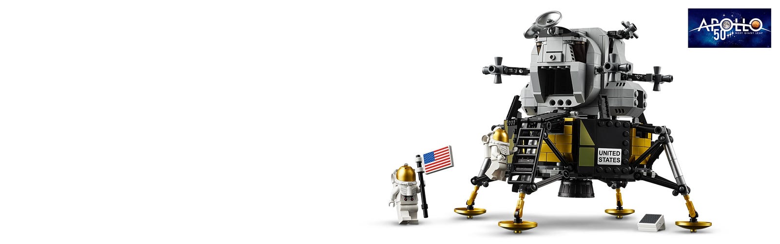 Vitrine en Acrylique pour Module Lunaire Legos 10266 NASA Apollo
