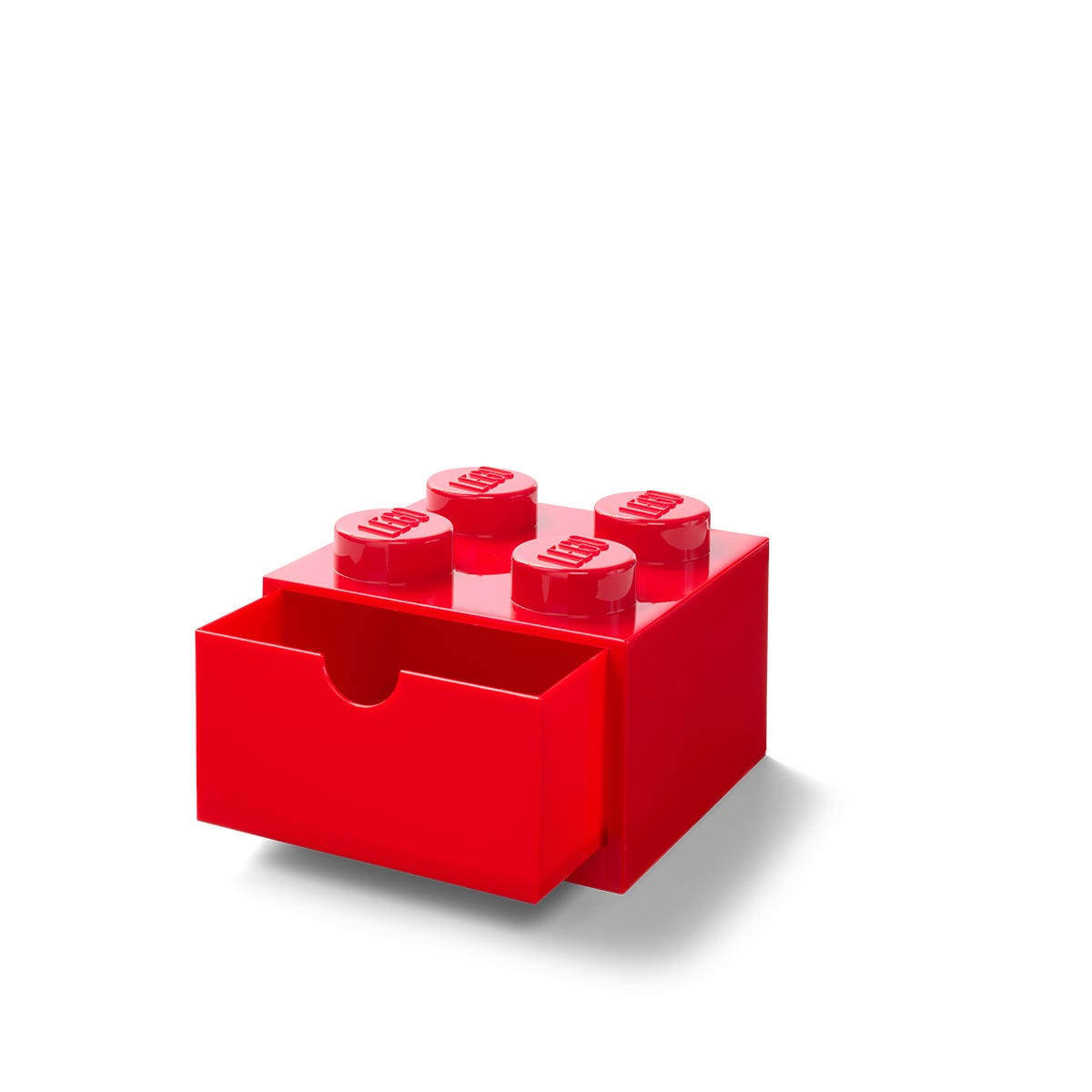Image of Cassetto-mattoncino 4 bottoncini - Rosso