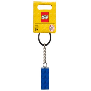 LEGO® sleutelhanger met blauwe 2x4 steen