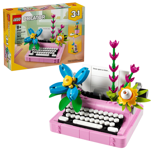 LEGO 31169 La machine à écrire avec des fleurs — visuel 2 sur 8