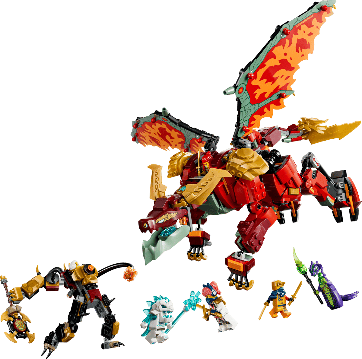 Le robot dragon transformable de Braséra — Vue principale