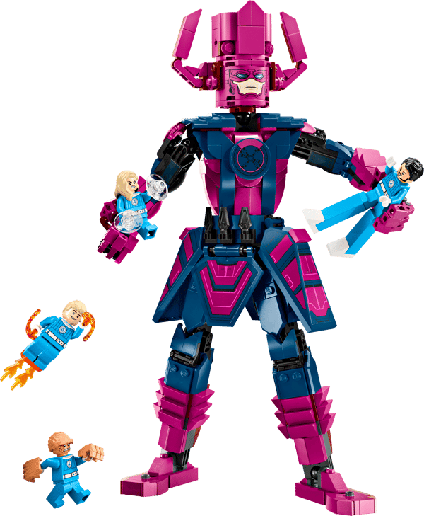 LEGO 76316 Les Quatre Fantastiques contre la figurine de Galactus