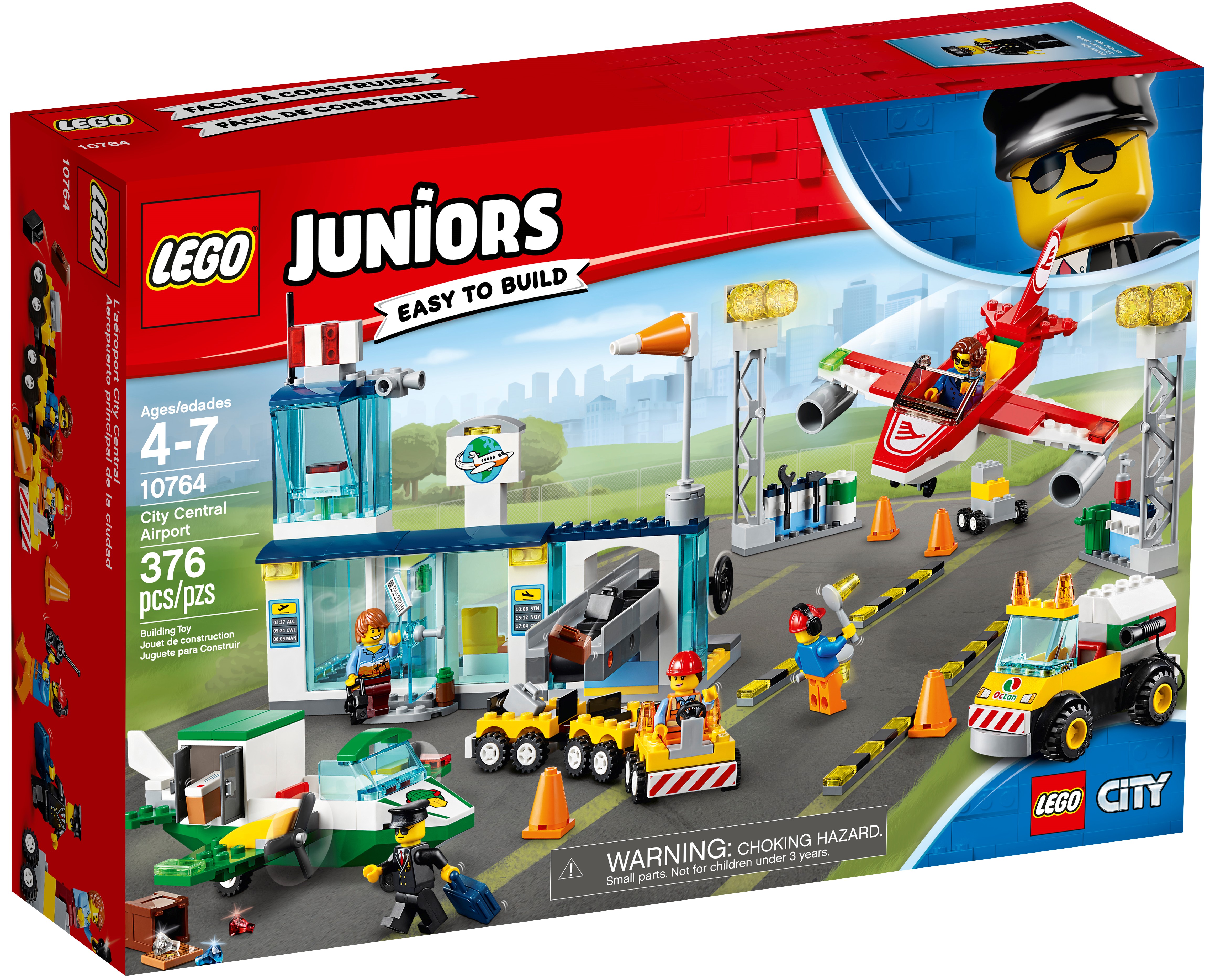 Lego 10764 Juniors city centre Airport Building Set Kid Construction Briques Jouet 