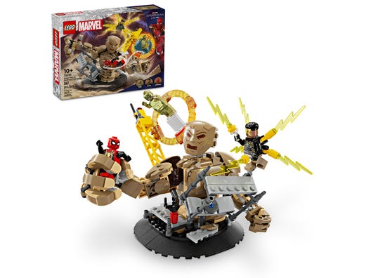 LEGO 76280 - Spider-Man mod Sandman: den endelige kamp