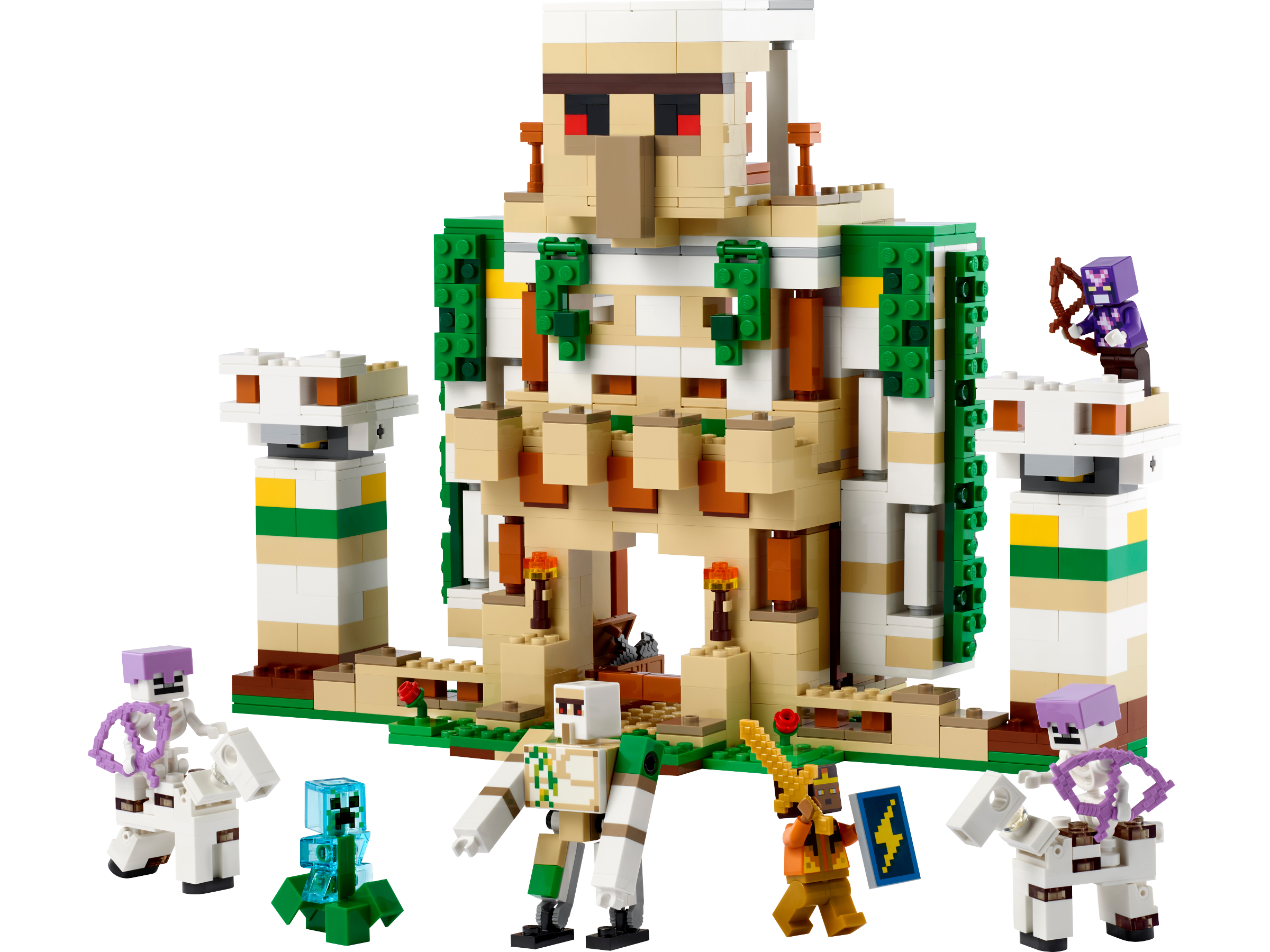 MONTANDO LEGO MINECRAFT - O GOLEM DE FERRO (e o porquinho mais fofinho da história)