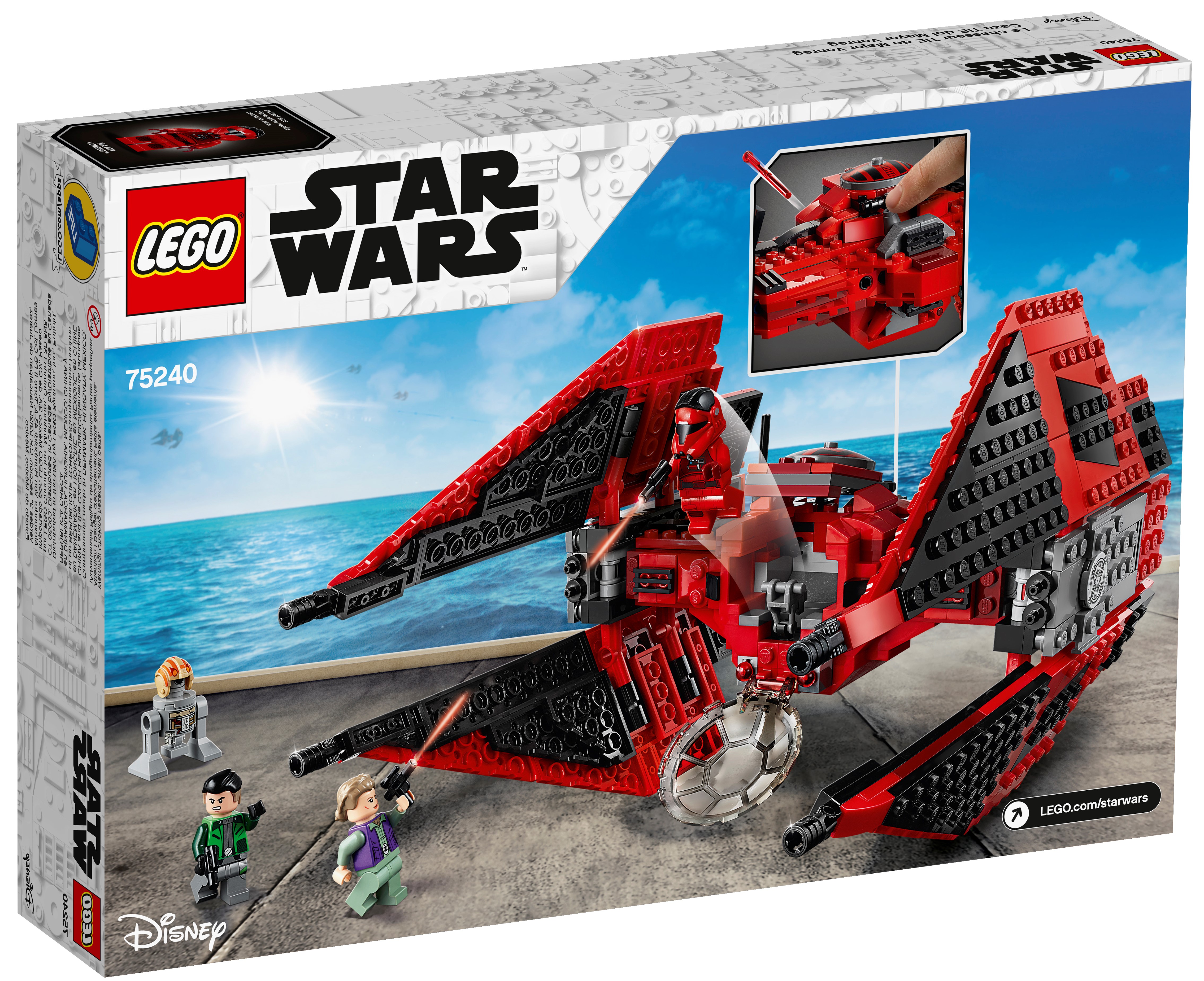 Star Wars Major Vonreg's Imperial Tie fighter Building Lego Replica 75240 Toy 
