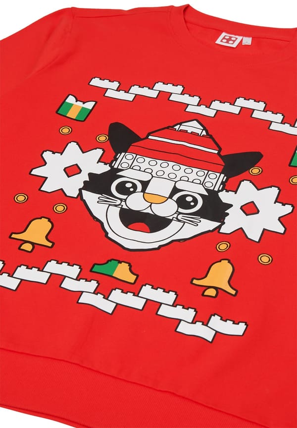 Adults Christmas Sweatshirt - Red - Image 3