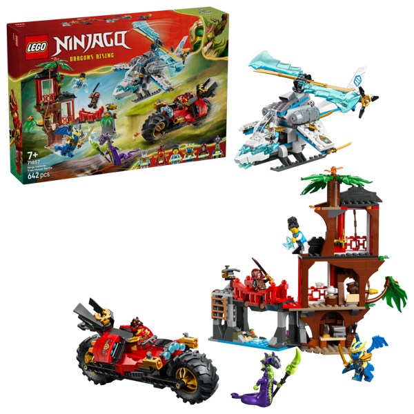 LEGO 71857 La cabane et les véhicules des Ninjas — visuel 2 sur 8