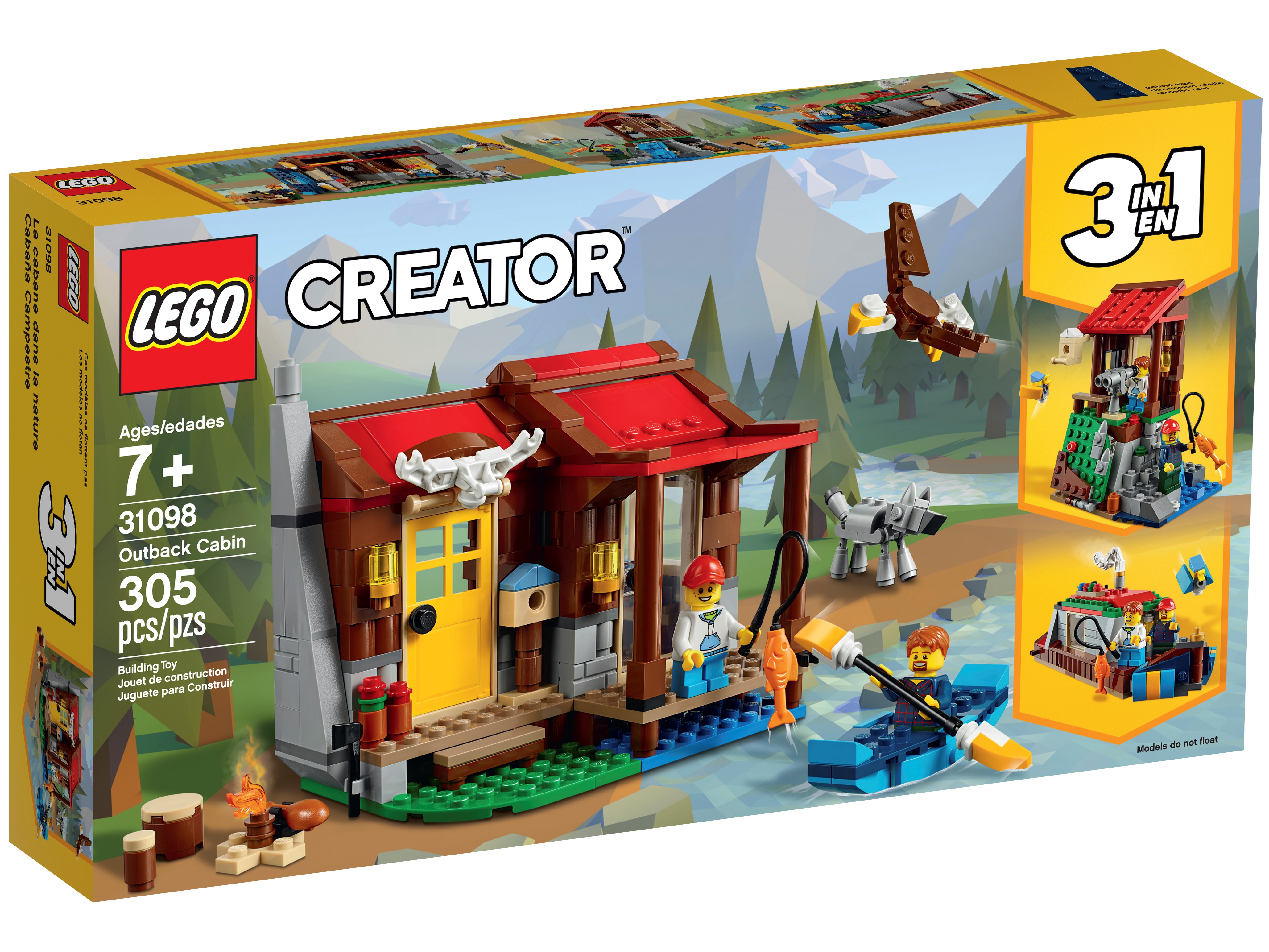 Erfaren person Almægtig Risikabel Outback Cabin 31098 | Creator 3-in-1 | Buy online at the Official LEGO®  Shop US