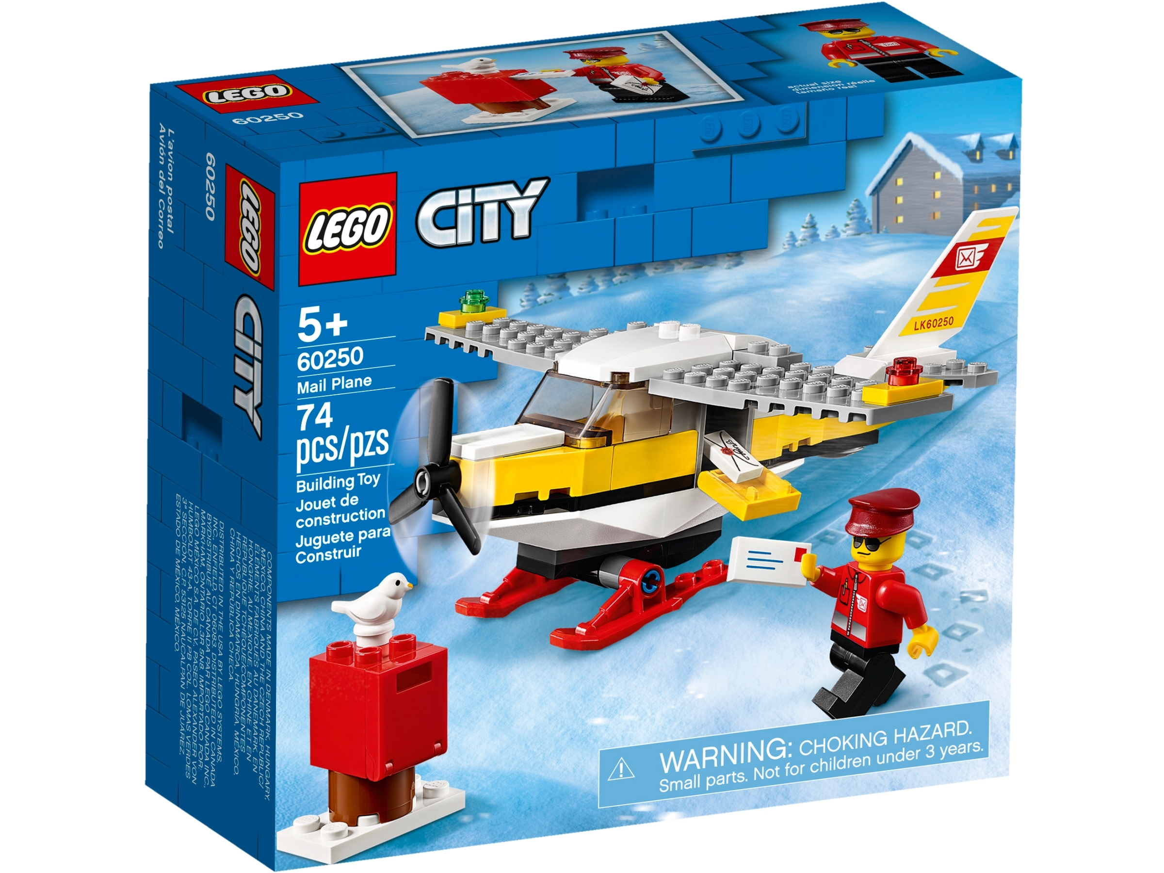 LEGO CITY 60250 POSTFLUGZEUG NEU OVP UNGEÖFFNET TAUBE BRIEF FLUGZEUG MAIL PLANE 