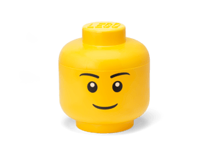 Boîte de rangement en forme de tête (version garçon) LEGO® – Grande