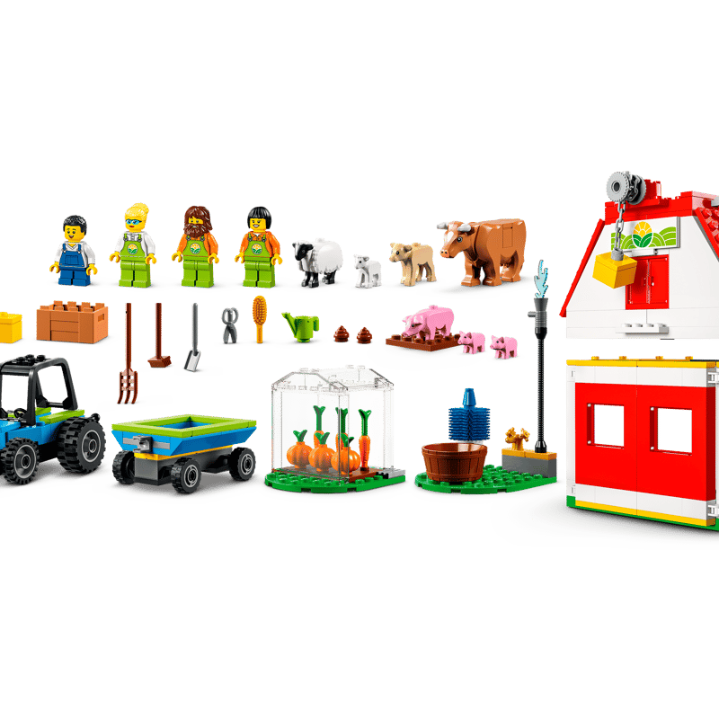 Larsen FH35 Puzzle Incorniciato Animali Fattoria 15 Pezzi - Gioco Educativo Per Bambini Con Pezzi Sagomati