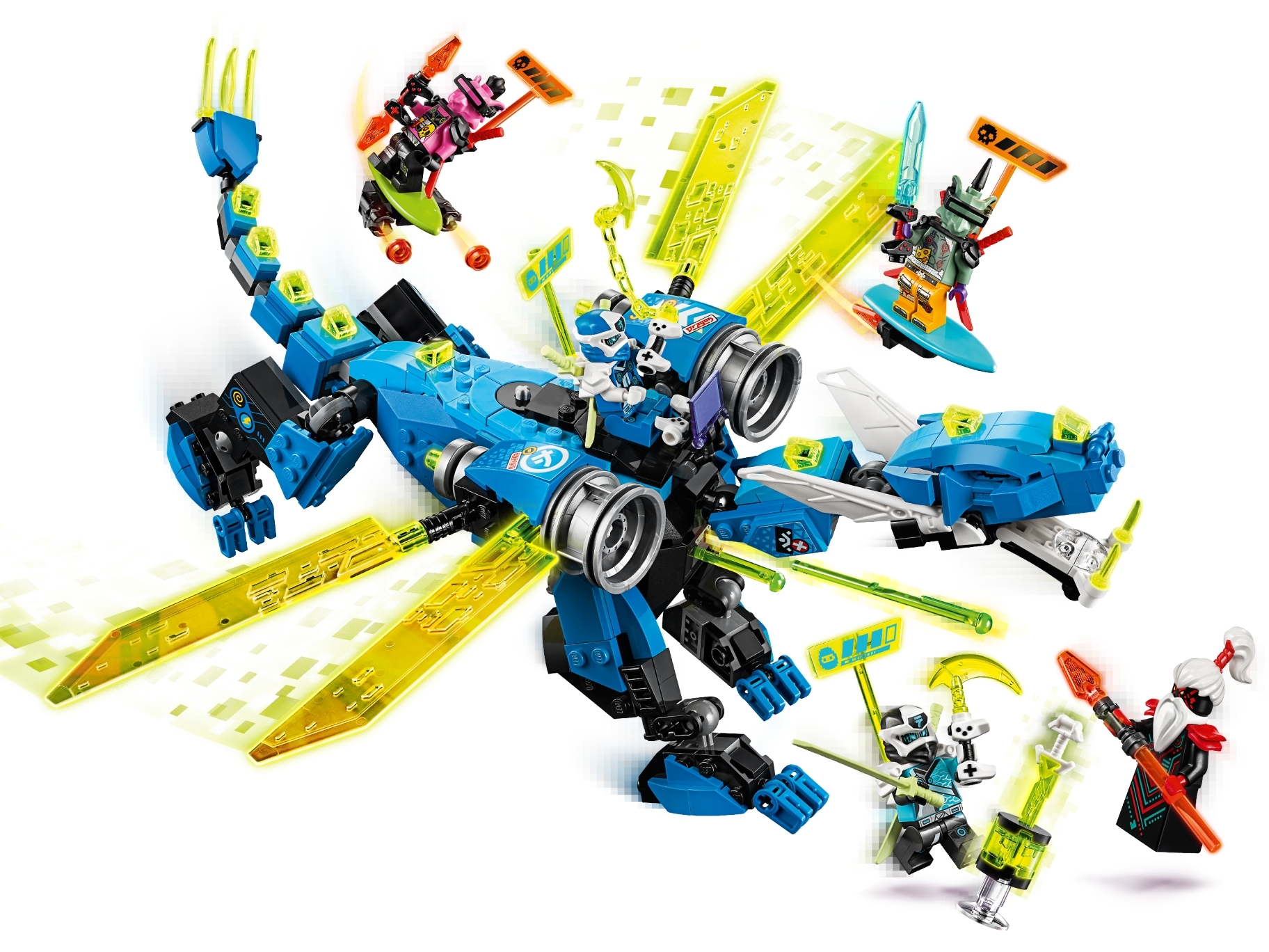 71711 for sale online LEGO Jay's Cyber Dragon Ninjago 