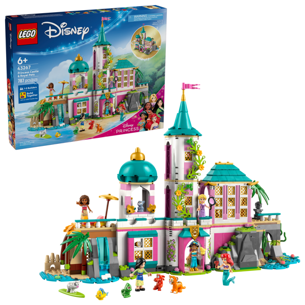 LEGO 43267 Le château des princesses et les animaux royaux — visuel 2 sur 8
