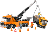 Heavy-Duty Recovery Tow Truck with Crane