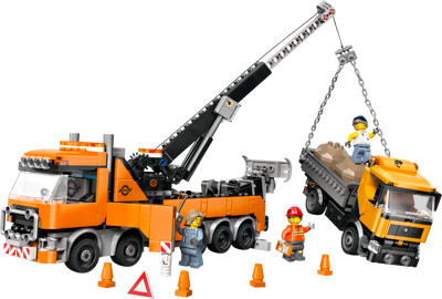 Heavy-Duty Recovery Tow Truck with Crane