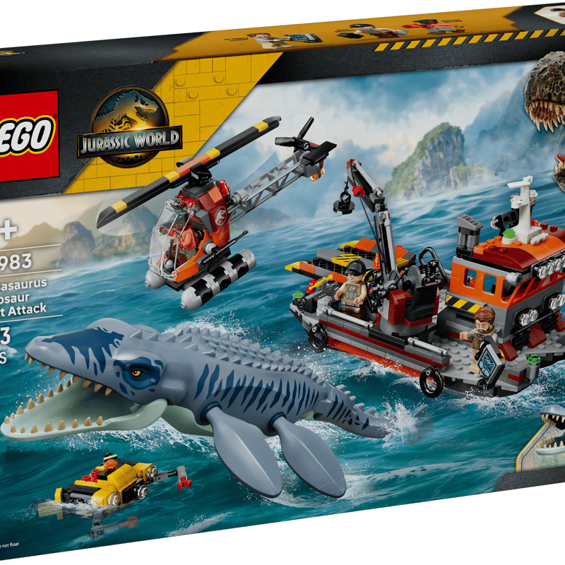 Mosasaurus Dinosaur Boat Attack 77983 | Jurassic World™ | Buy Mosasaurus Dinosaur Boat Attack 77983 | Jurassic World™ | Buy