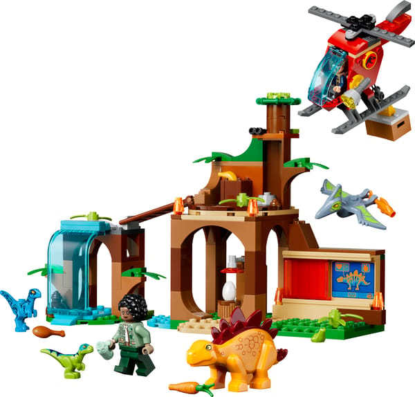 Redningsaktion: Velociraptor, stegosaurus og pteranodon