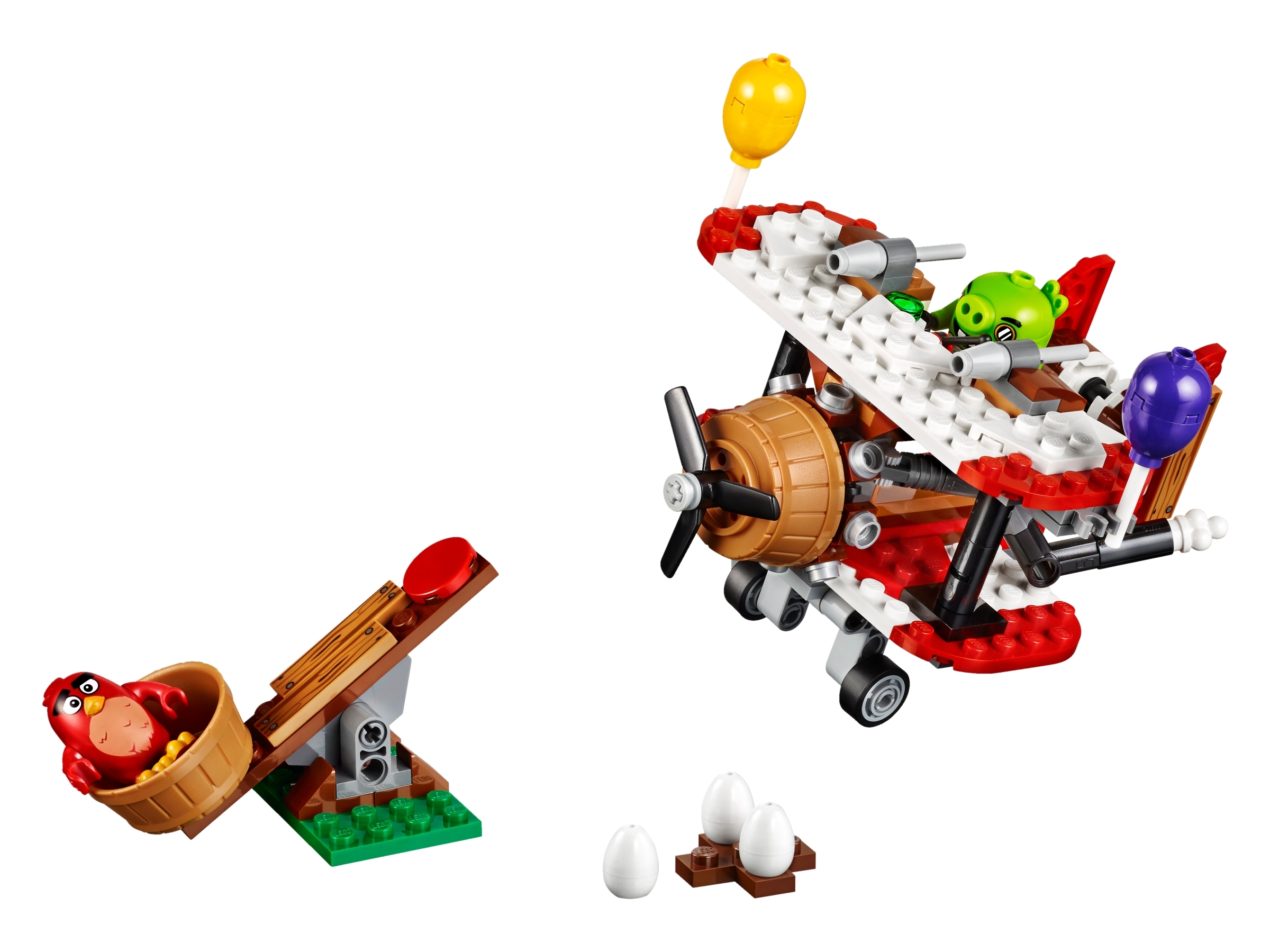 Zwaaien as Volwassenheid Piggy vliegtuigaanval 75822 | Angry Birds™ | Officiële LEGO® winkel BE