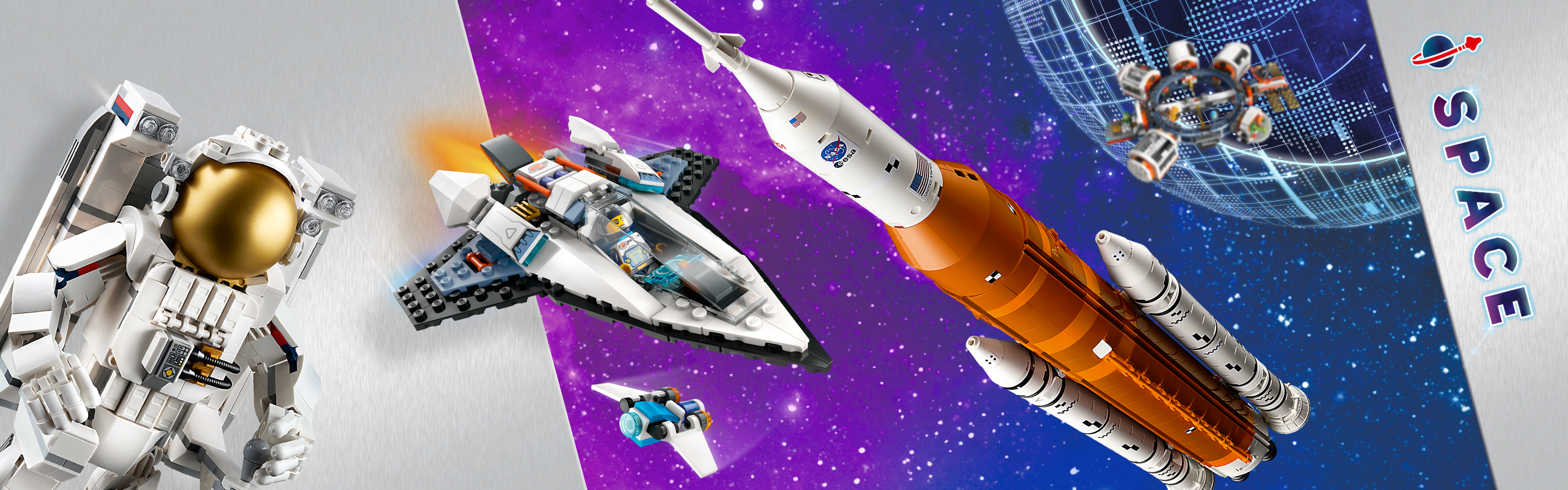 Datos curiosos y divertidos sobre el espacio que encantarán a los peques |  Oficial LEGO® Shop US, image size:1600x500