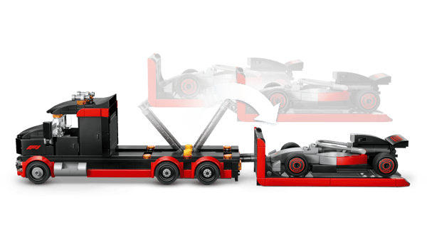 LEGO 60493 Camion de F1® avec voiture de course de F1® Audi — visuel 4 sur 8