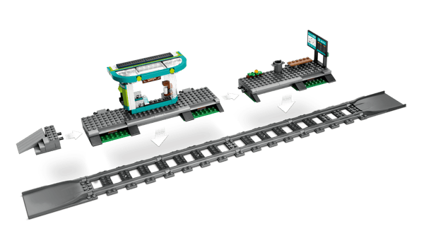 LEGO 60423 Le tramway et la station du centre-ville — visuel 4 sur 8
