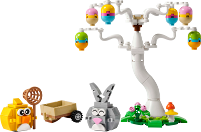 Easter Bunny and Chick Egg Hunt