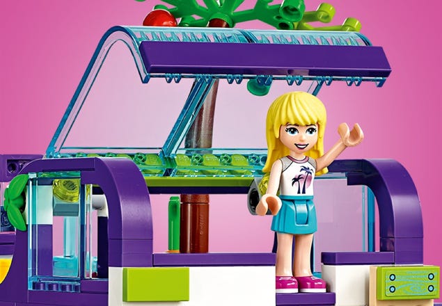 Lego friends 41395 le bus de l'amitié avec maison de poupée jouet avec  piscine et toboggan pour enfant 8 ans et + - La Poste