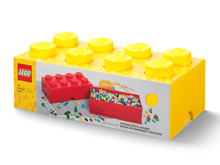 8-Stud Storage Brick – Yellow