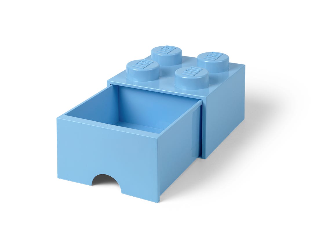 Фото - Конструктор Lego Jasnoniebieskie pudełko z szufladą i 4 wypustkami 