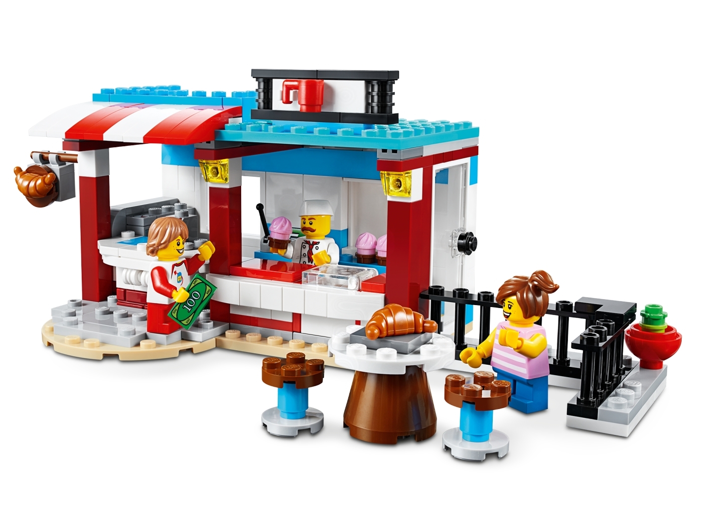 3x LEGO® Eiswaffel/-tüte 11610 mit Softeis/Muffin/Zwirbel 1547 NEU Beige & Braun 