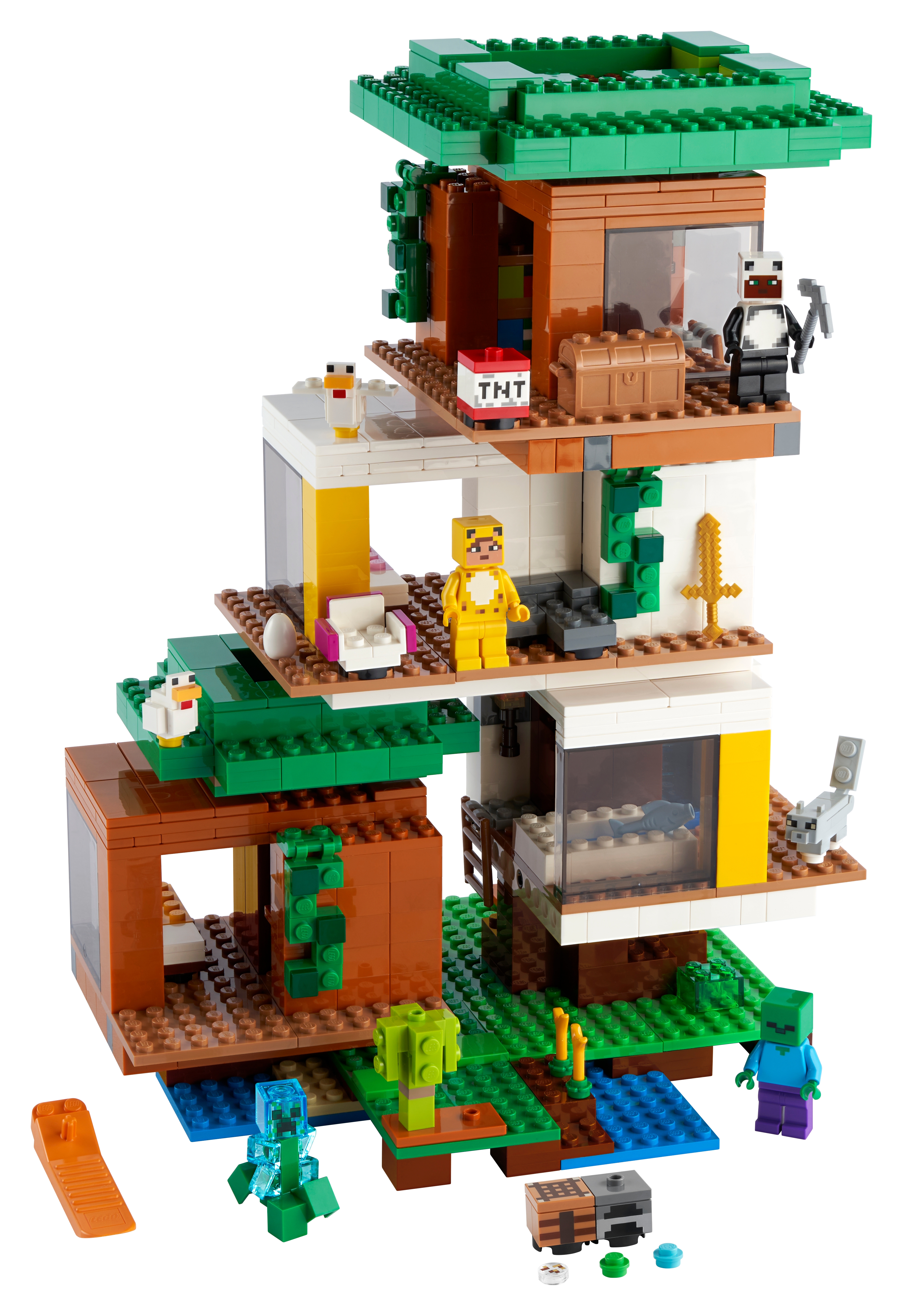 Nacional Robusto Inmersión La Casa del Árbol Moderna 21174 | Minecraft® | Oficial LEGO® Shop ES