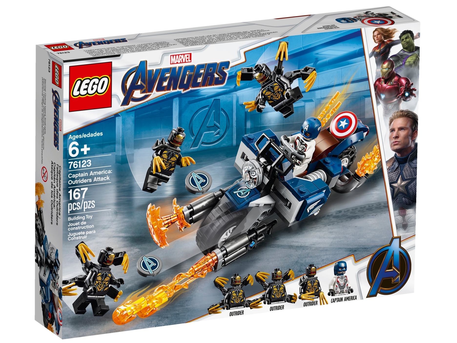 Captain America: Outriders 76123 Marvel | Buy at the Official LEGO® Shop US