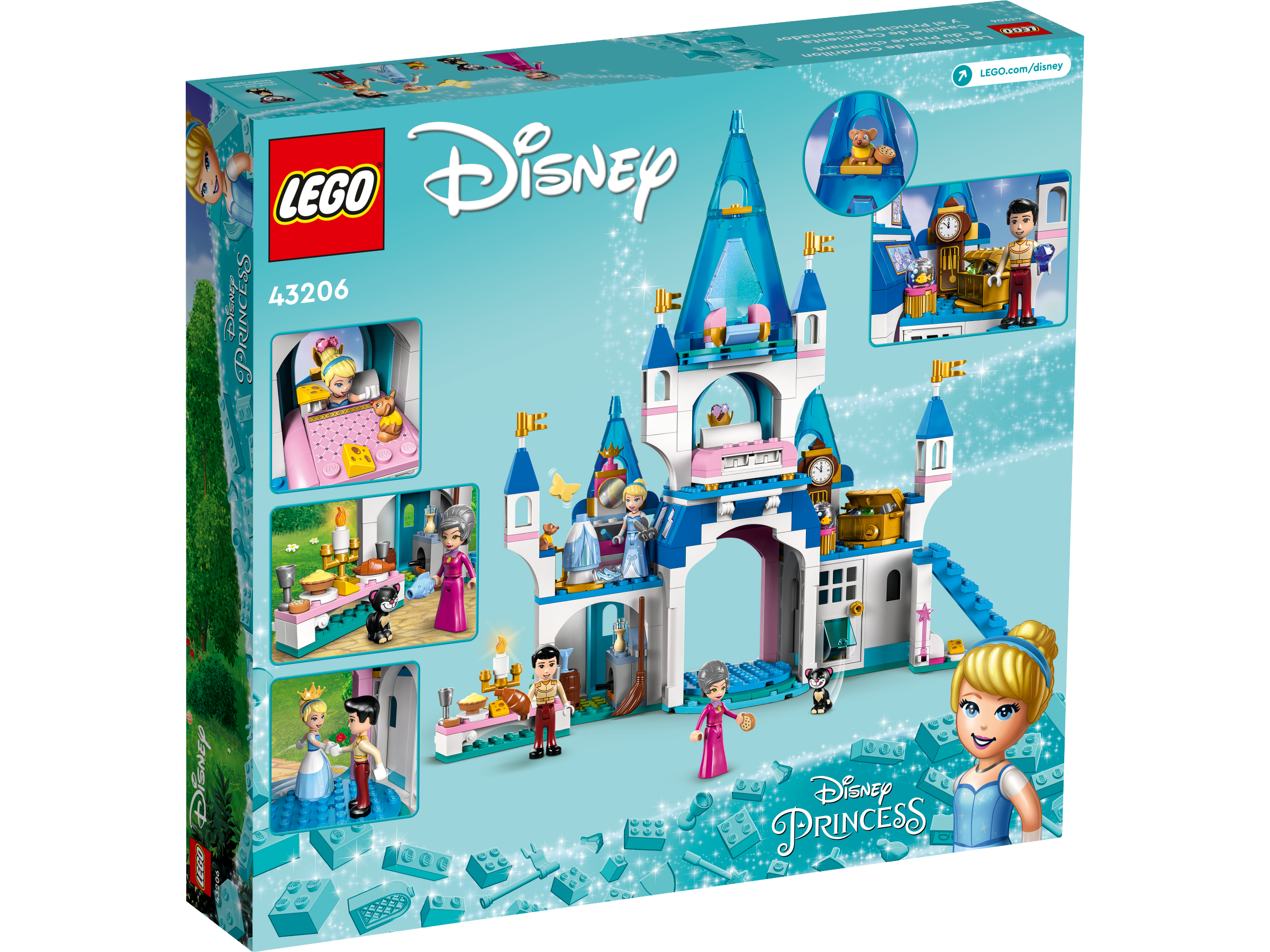 kroon Marxisme lila Het kasteel van Assepoester en de knappe prins 43206 | Disney™ | Officiële  LEGO® winkel NL